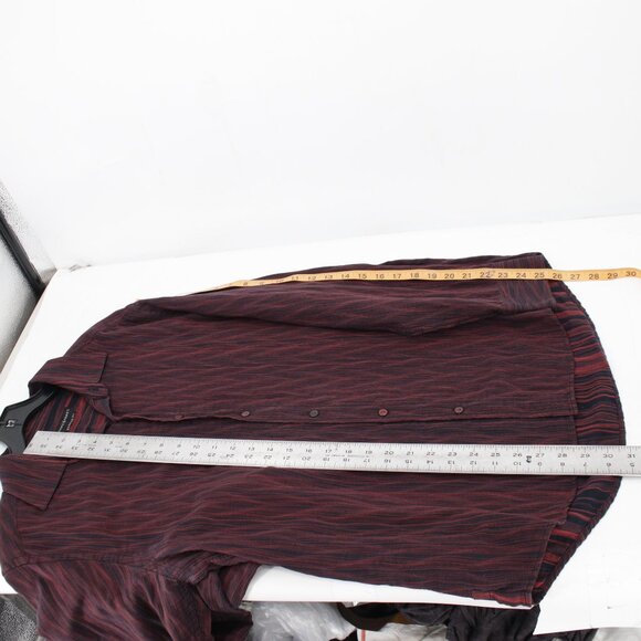 Vintage Jhane barnes shirt men's large long sleeve button up geometric cotton - Picture 9 of 11